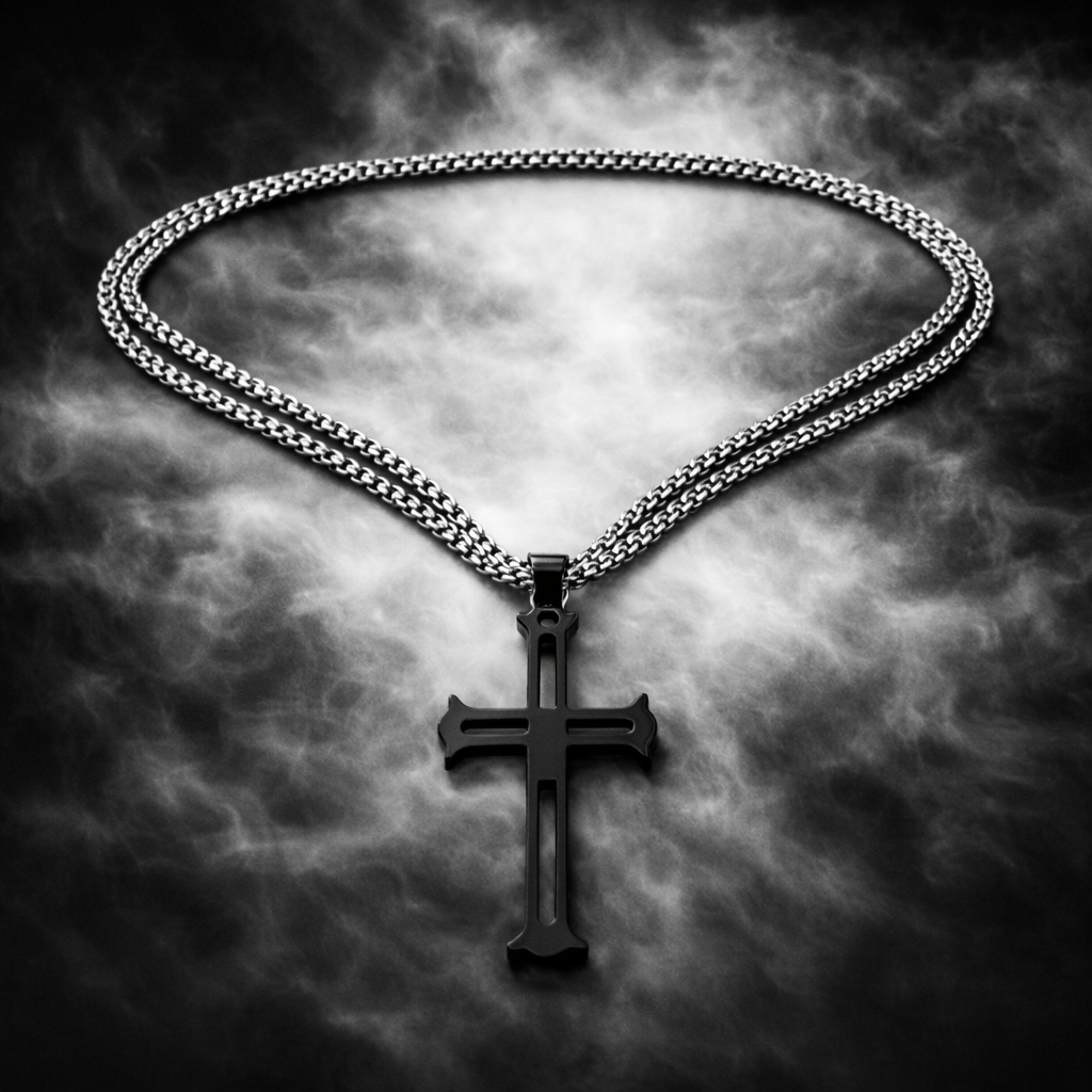 Cadena Cruz Gótica