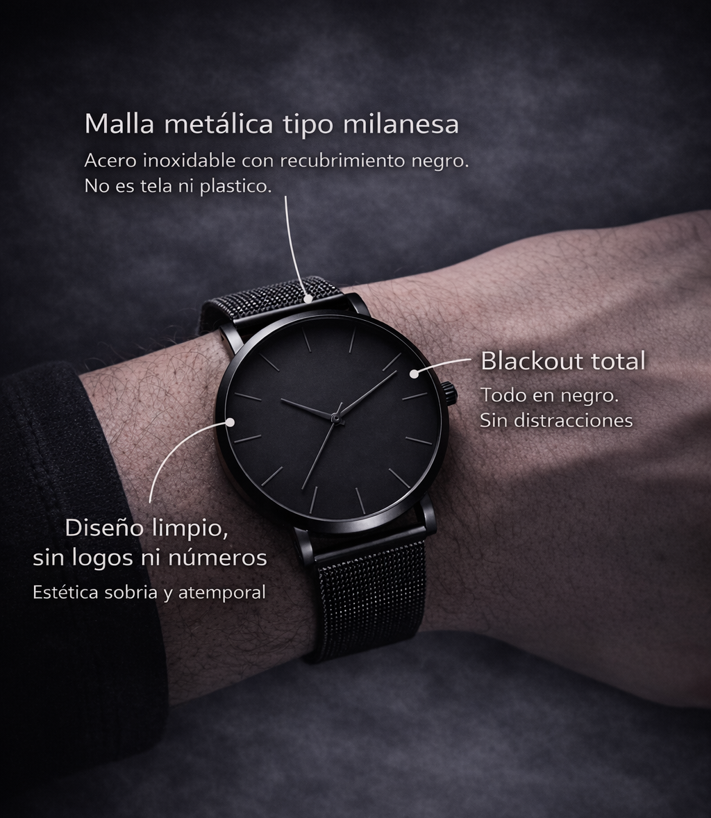Reloj Blackout Minimal
