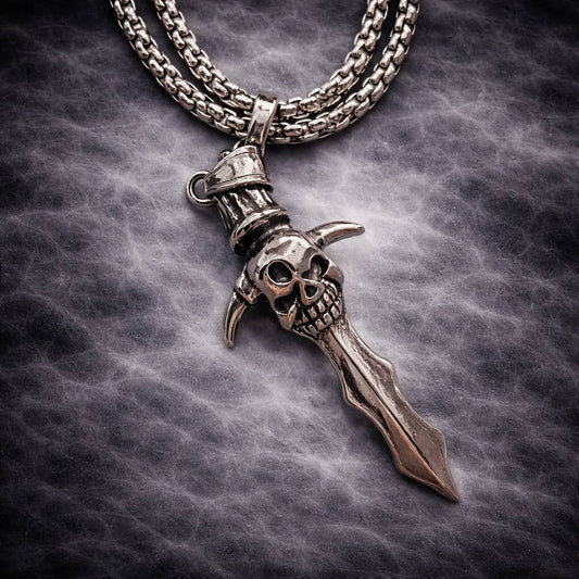 Collar Daga Calavera