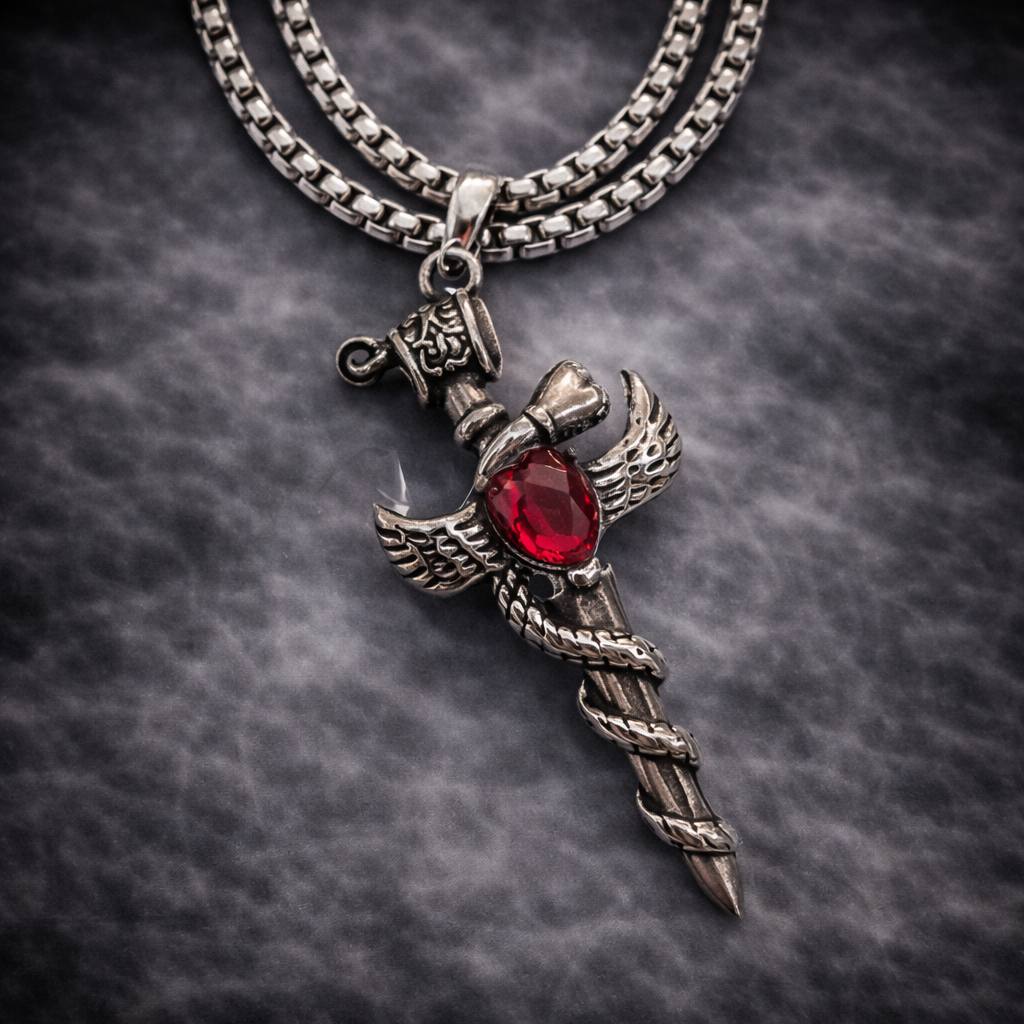 Collar Daga Alada Rubí